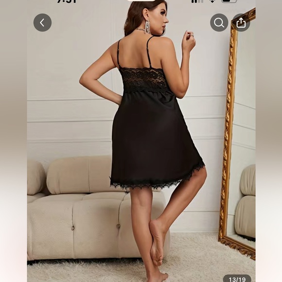 Sexy black nighty. - Picture 6 of 6